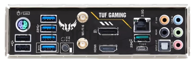 Материнская плата ASUS TUF GAMING B550M-PLUS WIFI II, Socket AM4, B550, 4*DDR4, HDMI+DP, CrossFireX, SATA3 + RAID, Audio, 2,5Gb LAN, USB 3.2*8, USB 2.0*6, COM*1 header (w/o cable) mATX 90MB19Y0-M0EAY0