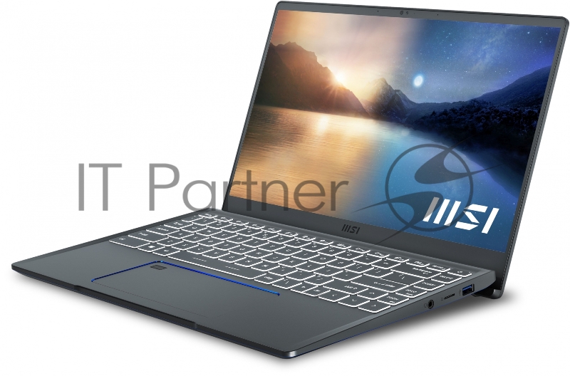 Ноутбук MSI Prestige 14 A11SC-078RU Core i7 1195G7 16Gb SSD1Tb NVIDIA GeForce GTX 1650 4Gb 14 IPS FHD (1920x1080) Windows 11 Home grey WiFi BT Cam