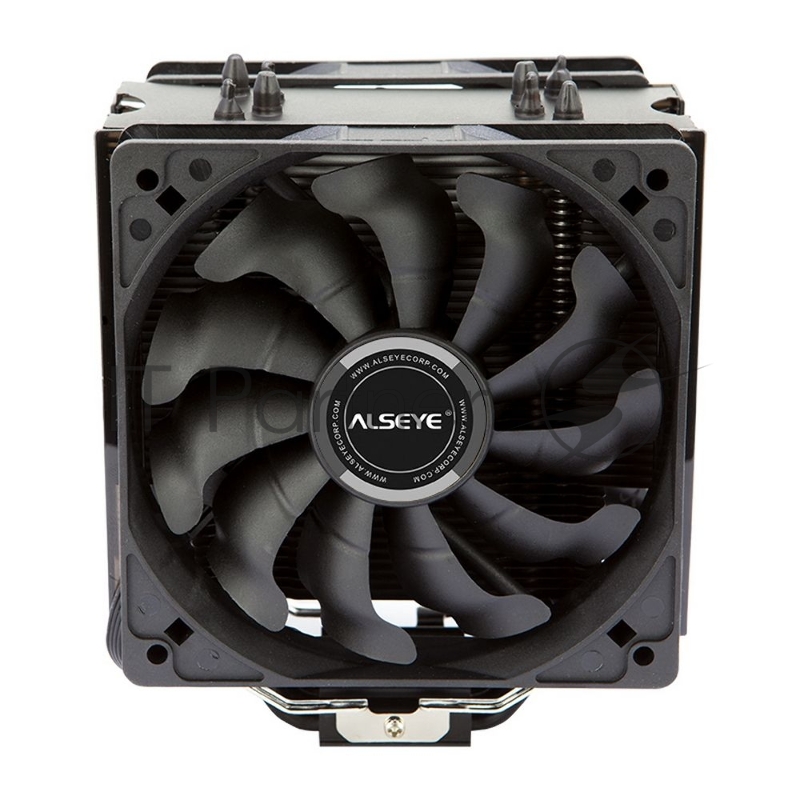 Вентилятор для процессора Alseye S120D-B Universal, TDP 135W, 2x120FAN, 4 heat pipe, PWM, RTL