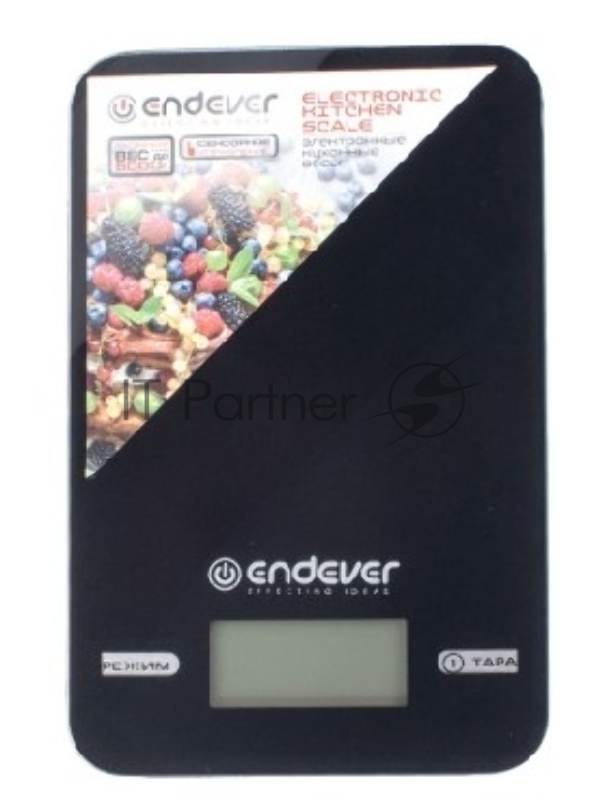 Электронные кухонные весы Endever Skyline KS-527, вес от 2 г до 5 кг. Закаленное стекло повышенной прочности, LCD-дисплей, авто откл.