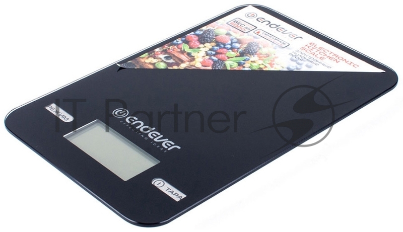 Электронные кухонные весы Endever Skyline KS-527, вес от 2 г до 5 кг. Закаленное стекло повышенной прочности, LCD-дисплей, авто откл.