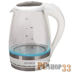 Чайник Чайник SUPRA KES-2003N white, 1,7 л., 2200Вт, стеклянный