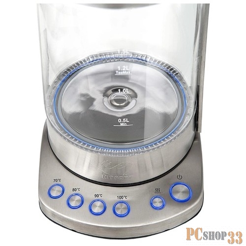 Чайник 601-КТ Чайник Kitfort.Мощность: 2500 Вт.Емкость: 1,7 л . Выбор температуры нагрева воды