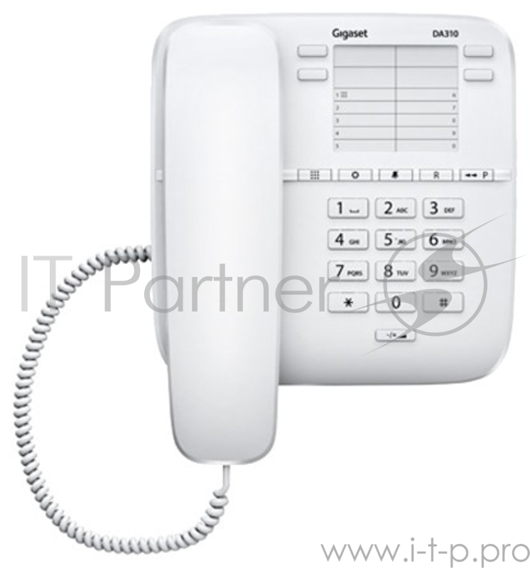 Телефон Gigaset DA310 (IM) WHITE. Телефон проводной (белый)