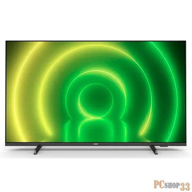 Телевизор LED Philips 55 55PUS7406/60 черный Ultra HD 60Hz DVB-T DVB-T2 DVB-C DVB-S DVB-S2 USB WiFi Smart TV (RUS)