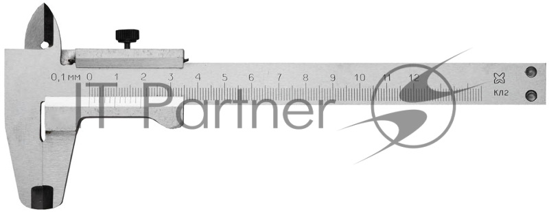 Штангенциркуль 3445-125 металлический тип 1, класс точности 2, 125мм, шаг 0,1мм