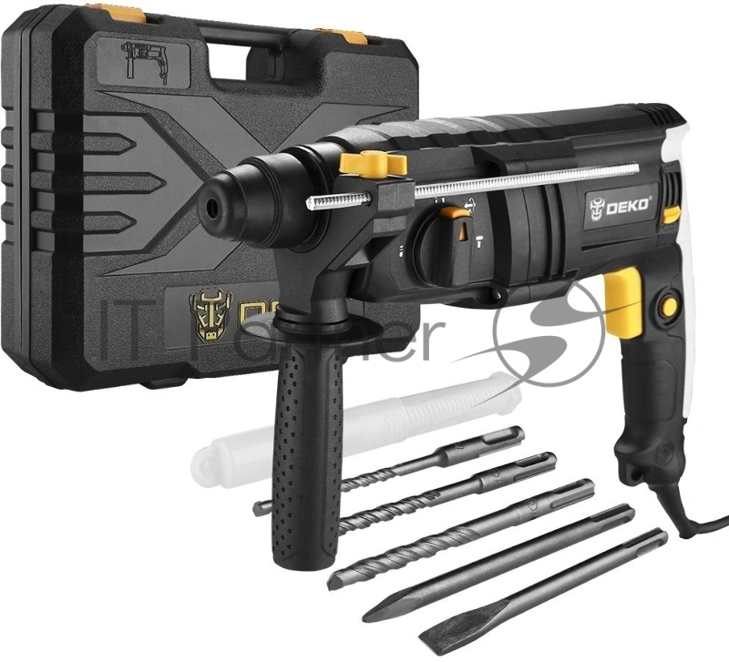 Перфоратор DEKO DKH850W в кейсе с набором из 3 буров SDS+063-4116