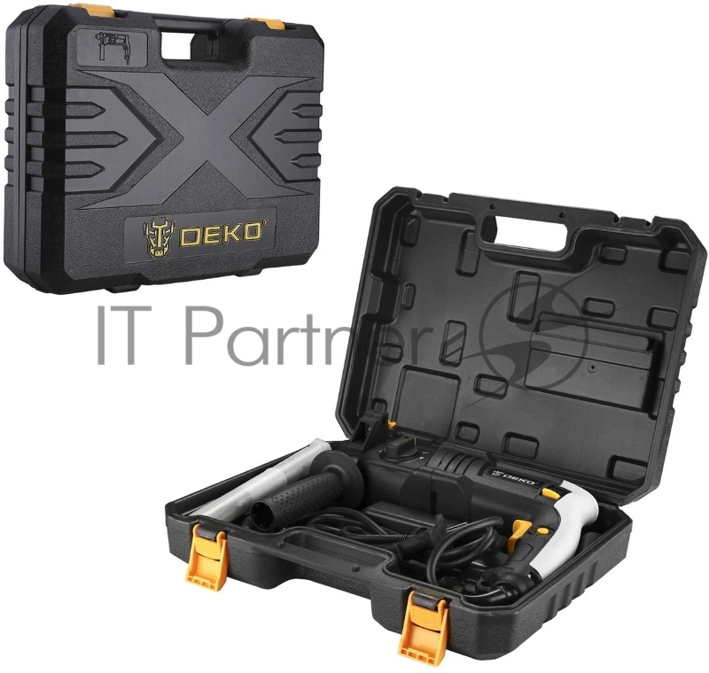 Перфоратор DEKO DKH850W в кейсе с набором из 3 буров SDS+063-4116