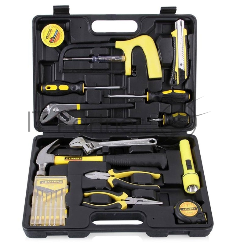 Наборы (Автомобильный) Набор инструментов STAYER STANDARD (22052-H15) МЕХАНИК для ремонтных работ, 15 предметов