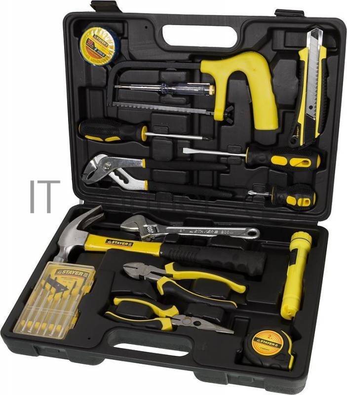 Наборы (Автомобильный) Набор инструментов STAYER STANDARD (22052-H15) МЕХАНИК для ремонтных работ, 15 предметов