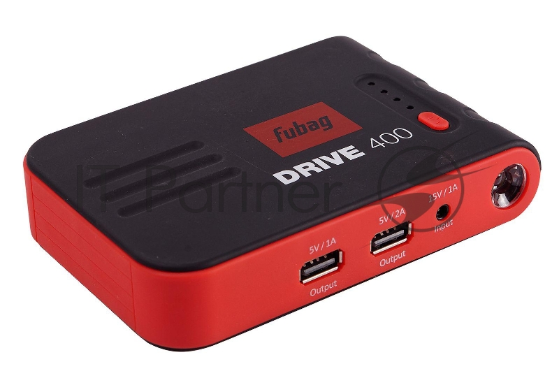 Пусковое устройство DRIVE 400 (ток запуска 400А_емкость аккумулятора 10000 мАч) FUBAG, шт