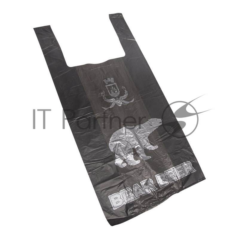 Пакет майка ПНД 30+16*60, 12мкм Белый Медведь (100шт./уп)