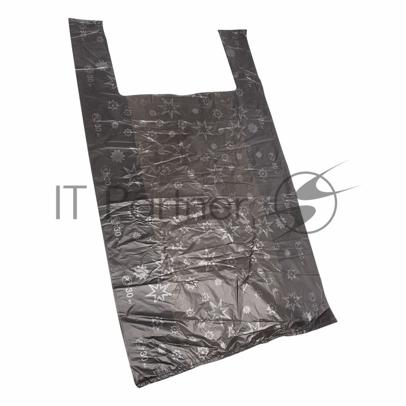 Пакет майка ПНД 38+18*68, 15мкм Звезды (100шт./уп)