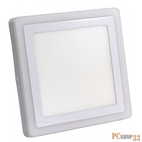 Smartbuy Светильники светодиодные бытовые Smartbuy SBLSq1-DLB-18-65K-O Накладной (LED) светильник Квадрат с желтой подсветкой DLB 18w/6500K+O/IP20