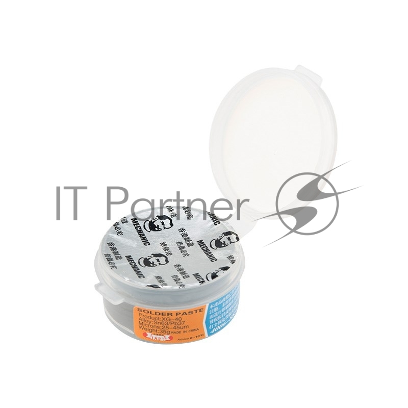 Припой-паста (паяльная паста), 35 гр, (Sn63, Pb37), банка