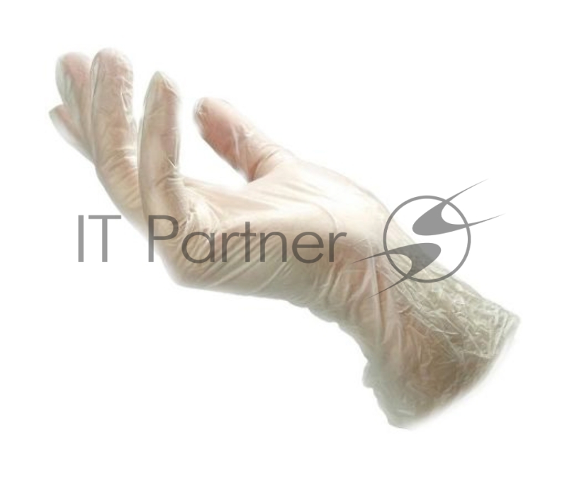 Перчатки виниловые L (упак.:100шт) прозрачный