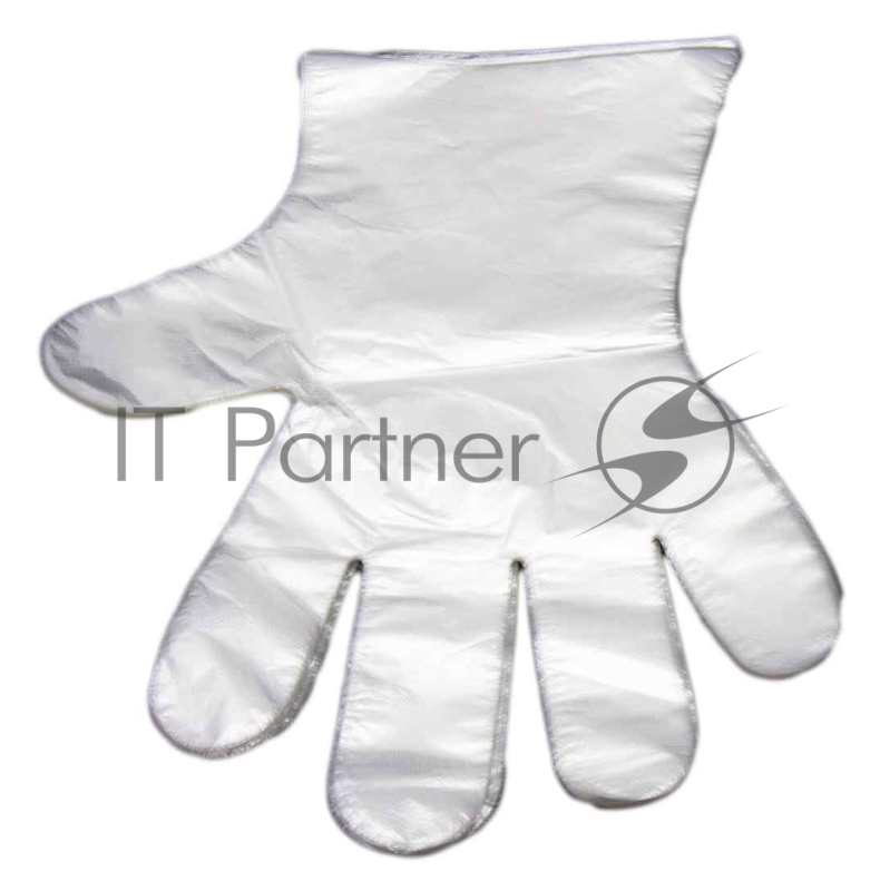 Перчатки п/э L (упак.:100шт) прозрачный