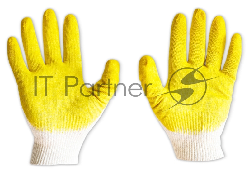 Перчатки х/б Обливные универсальный (упак.:1 пара) белый