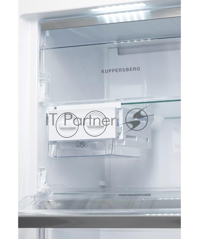 Отдельностоящая морозильная камера Kuppersberg NFS 186 BK, габариты (ВхШxГ): 1860х595X650 мм, объем 280л, 41 дБ, No frost, ледогенератор, черный