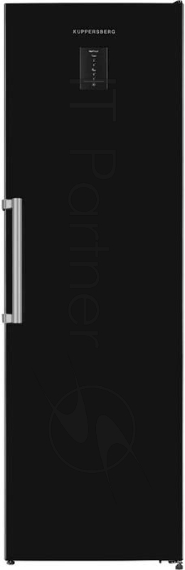 Отдельностоящая морозильная камера Kuppersberg NRS 186 BK, габариты (ВхШxГ): 1860х595X650 мм, объем 380л, 41 дБ, No frost, ледогенератор, черный