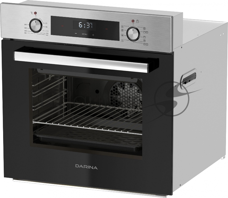 Духовой шкаф Электрический Darina 0U5 BDE112 708 X1 нержавеющая сталь/черный