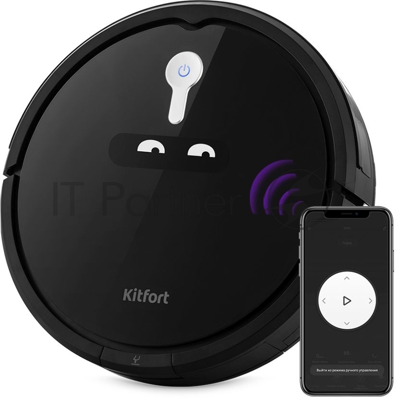 Пылесос-робот Kitfort кт-5113 черный