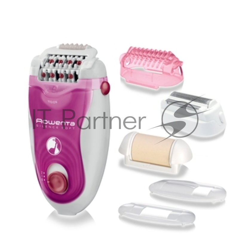 Эпилятор Rowenta EP5660D0 скор.:2 насад.:5 белый/розовый
