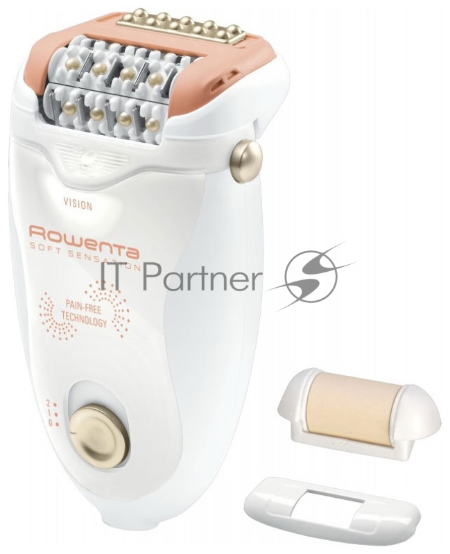 Эпилятор Rowenta EP5700F0 скор.:2 насад.:1 от электр.сети белый/розовый