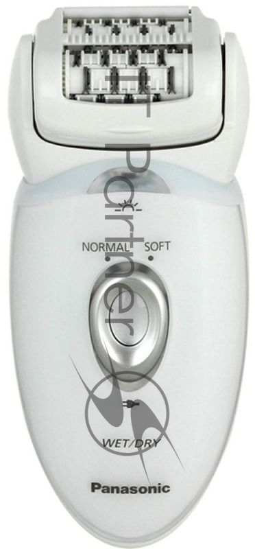 Эпилятор Panasonic ES-ED53-W520 с led-подсветкой для сухой/влажной эпиляции, наклонная эпиляционная головка, 4 сменные насадки, 1 скорость, работает от аккумулятора