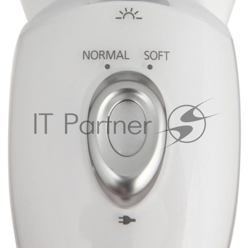 Эпилятор Panasonic ES-ED53-W520 с led-подсветкой для сухой/влажной эпиляции, наклонная эпиляционная головка, 4 сменные насадки, 1 скорость, работает от аккумулятора