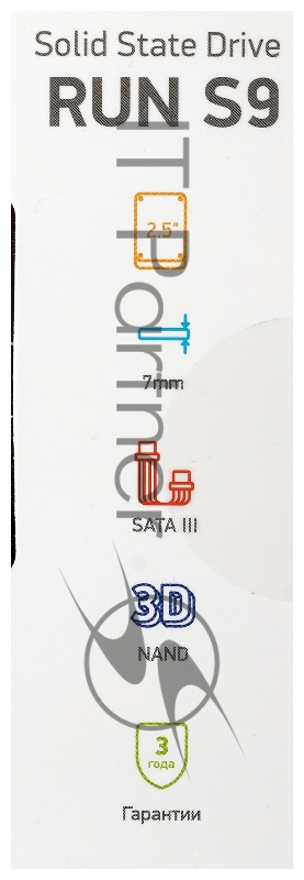 Накопитель SSD Digma SATA III 1Tb DGSR2001TS93T Run S9 2.5