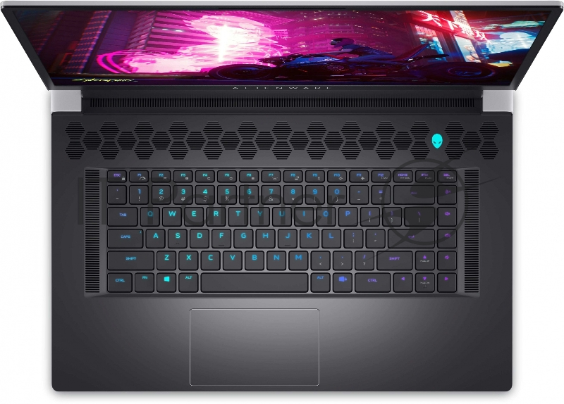 Ноутбук Alienware x17 R1 Core i7 11800H/32Gb/SSD512Gb/NVIDIA GeForce RTX 3080 16Gb/17.3 WVA/FHD (1920x1080)/Windows 10 Home/silver/WiFi/BT/Cam