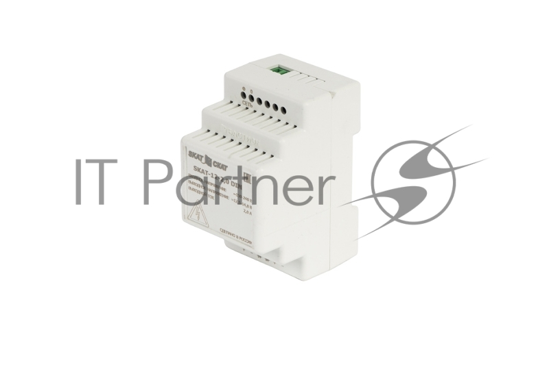 Источник питания SKAT-12-2.0 DIN 12В 2,3А АКБ внешн. 1х7-17Ач ток заряда 2,0–Iнагр. SKAT-12-2.0 DIN power supply 12V 2.3A external battery 1х7-17Ah charge current 2.0 – Iload.