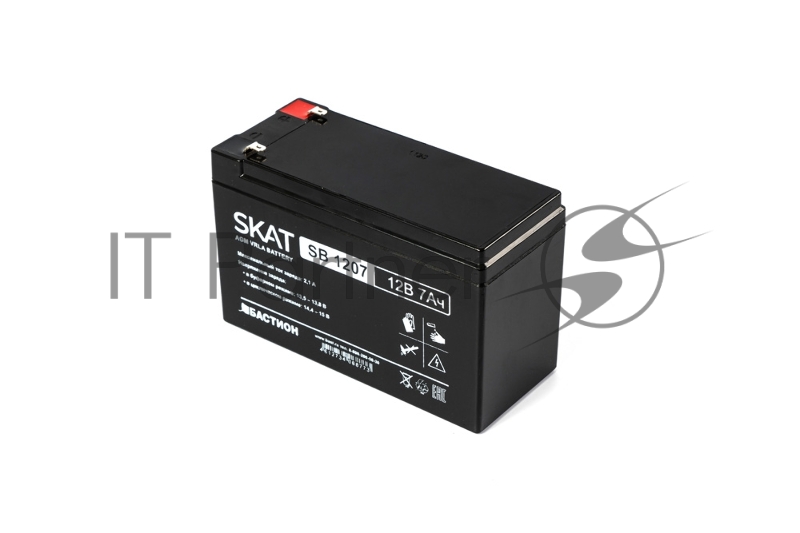 Аккумулятор свинцово-кислотный SKAT SB 1207, 12В, 7Ач