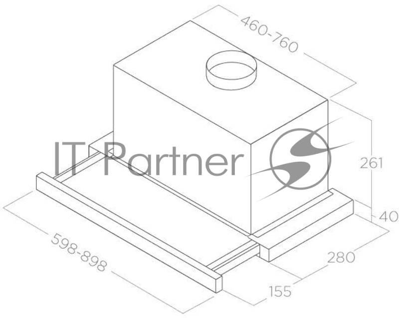 Встраиваемая вытяжка ELICA ELITE 26 IX/A/90 / 800 м3, сенсорное управл., цвет: нерж.сталь