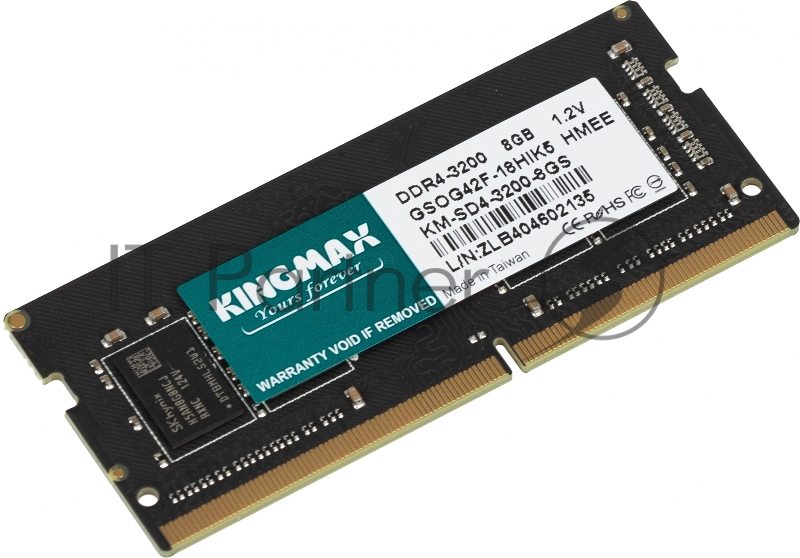 Память DDR4 8Gb 3200MHz Kingmax KM-SD4-3200-8GS RTL CL17 SO-DIMM 260-pin 1.2В dual rank