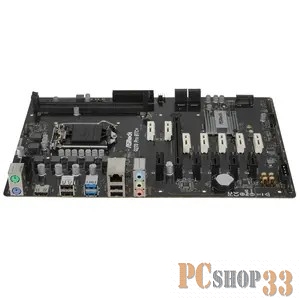 Материнская плата ASRock Q270 PRO BTC+, Socket 1151, Intel®Q270, 2xDDR4-2400, HDMI, 1xPCI-Ex16, 12xPCI-Ex1, 4xSATA3, 1xM.2, GLan, (4+2)xUSB2.0, (2+2)xUSB3.0, 2xPS/2, ATX, RTL {10}