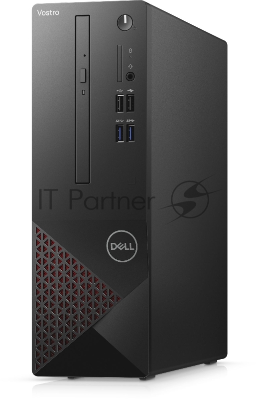 Персональный компьютер Dell Vostro 3681 Dell Vostro 3681 SFF Intel Core i3 10105(3.7GHz)/4 GB/SSD 256 GB/DVD-RW/UHD 630/BT/WiFi/MCR/1y PS/black/Linux