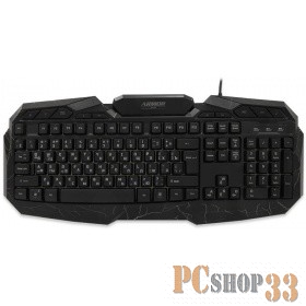 Клавиатура CBR KB 875 Armor USB {Клавиатура игровая, 103 стандартные клавиши + 11 дополнительных, подсветка рабочего поля/символов, 3 цвета подсветки, регул. интенсивности свечения}