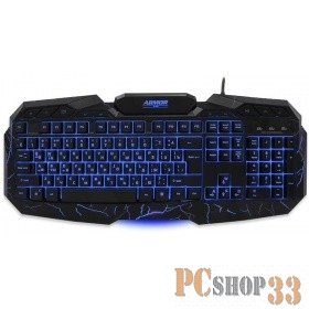 Клавиатура CBR KB 875 Armor USB {Клавиатура игровая, 103 стандартные клавиши + 11 дополнительных, подсветка рабочего поля/символов, 3 цвета подсветки, регул. интенсивности свечения}