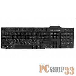 Клавиатура CBR KB 115D Black USB, Клавиатура 104 кл., slim