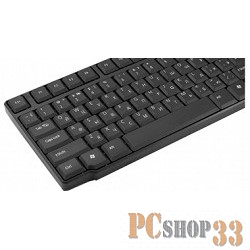 Клавиатура CBR KB 115D Black USB, Клавиатура 104 кл., slim