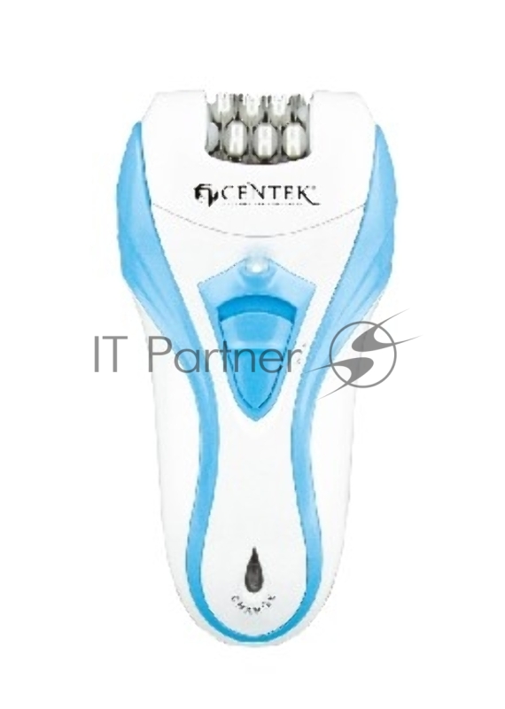 Эпилятор Centek CT-2191 (синий+белый) 10Вт, 2 НАСАДКИ (+бритва), 2 скорости, до 30 мин., LED