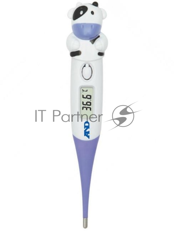 Термометр электронный A&D DT-624 Корова белый/синий