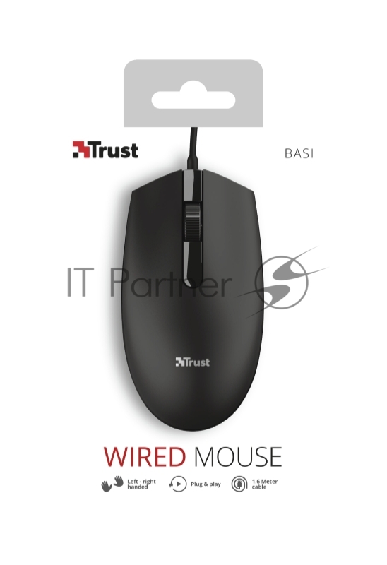 Проводная мышь Trust BASI WIRED MOUSE