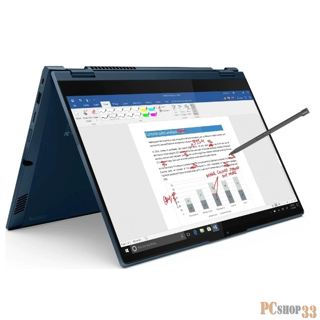 Ноутбук Lenovo ThinkBook 14s Yoga ITL 14.0FHD_GL_300N_MT_N_SRGB/ CORE_I5-1135G7_2.4G_4C_MB/ 16GB DDR4 3200 (8 распаяно + 8 в слоте)/ 512GB_SSD_M.2_2242_G3_TLC/ / INTEGRATED_GRAPHICS/ WLAN_2X2AX+BT/ FINGERPRINT_READER/ 720P_HD_CAMERA_WITH_ARRAY_MIC/ 4