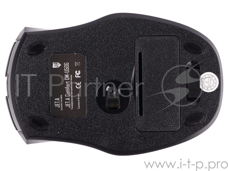 Клавиатуры, мыши Jet.A Comfort OM-U50G Grey {Беспроводная мышь, 800/1200/1600dpi, 3 кнопки, USB}