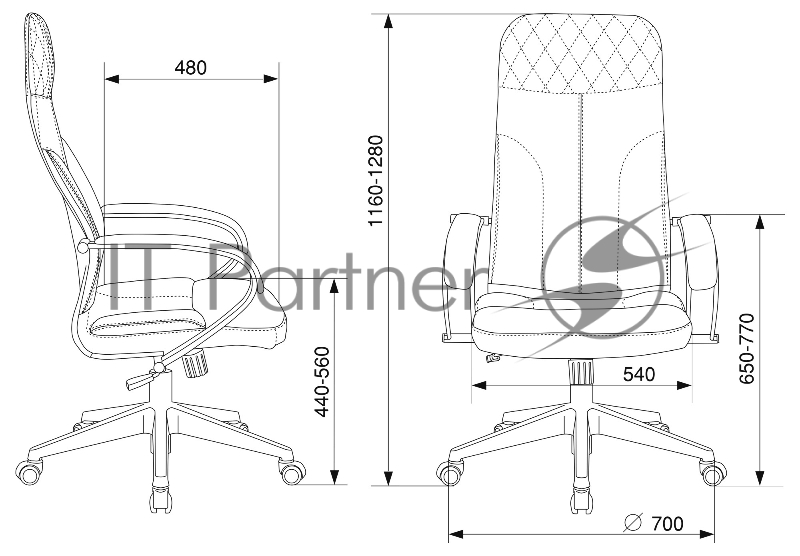 Кресло руководителя Бюрократ CH-608Fabric темно-синий Velvet 29 крестовина пластик