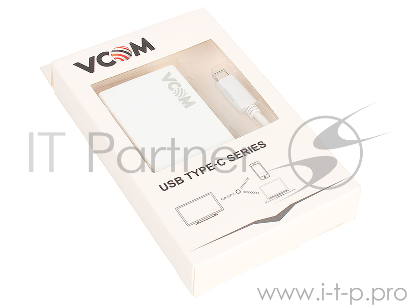 Кабель VCOM DH311 Кабель USB Type-Cm -- концентратор 3 port USB3.0 + microUSB Bf + LAN