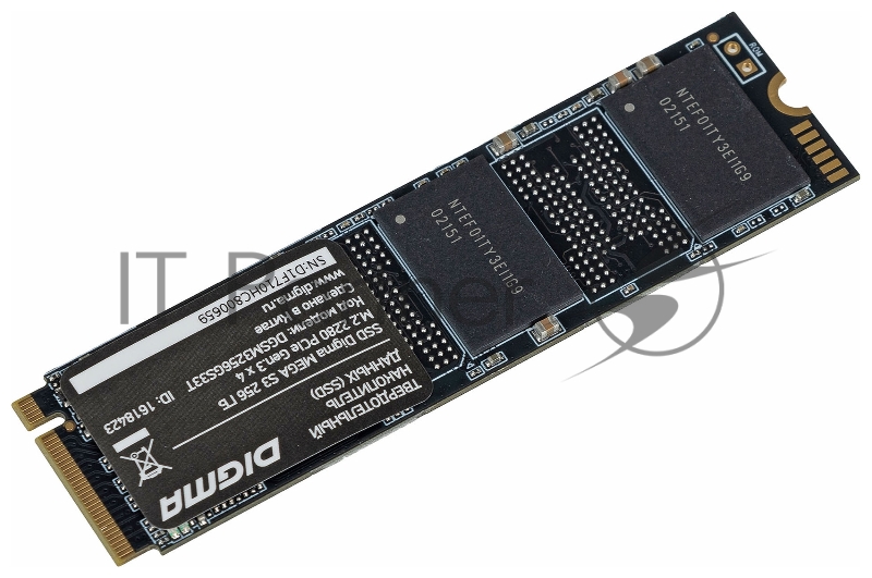Накопитель SSD Digma PCI-E x4 256Gb DGSM3256GS33T MEGA S3 M.2 2280
